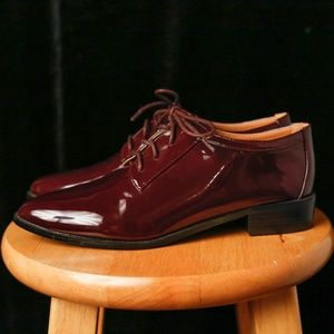Leila stone Maroon Oxford Brogues